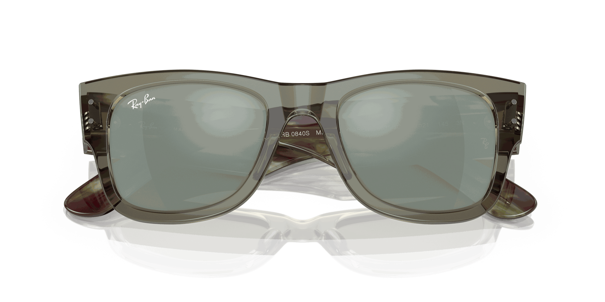 [Silver Lenses, Polished Transparent Green Frame]