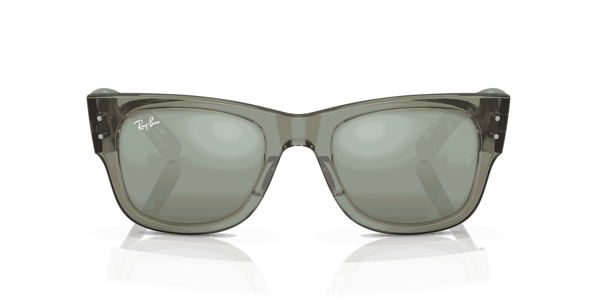 [Silver Lenses, Polished Transparent Green Frame]