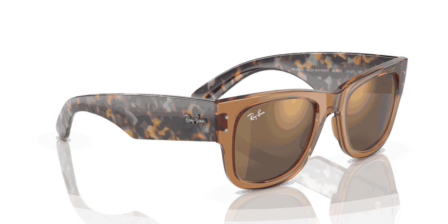 [Gold Lenses, Polished Transparent Brown Frame]