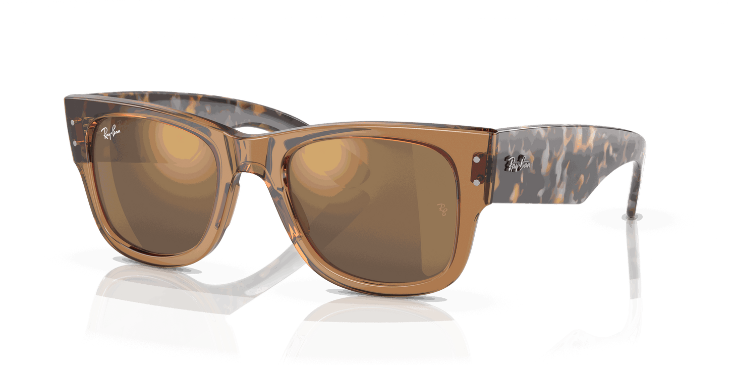 [Gold Lenses, Polished Transparent Brown Frame]