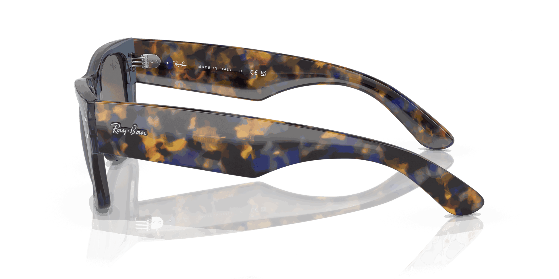 [Blue Lenses, Polished Transparent Dark Blue Frame]
