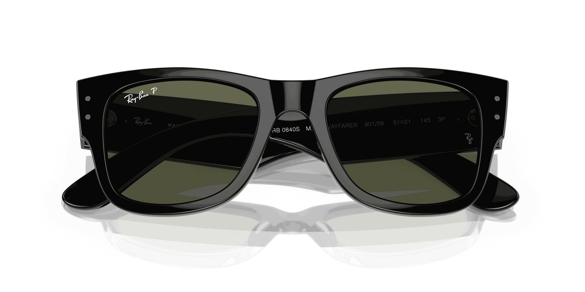 [Green Lenses, Polished Black Frame]