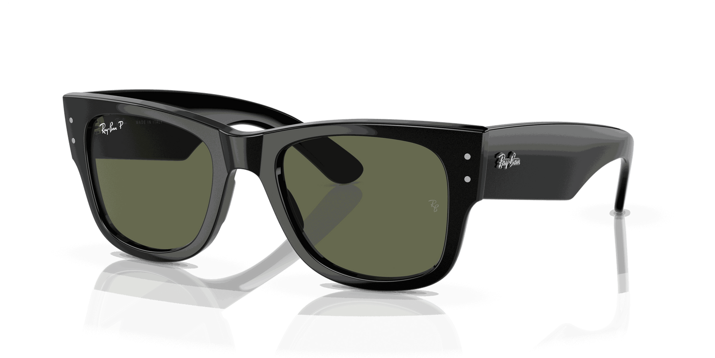 [Green Lenses, Polished Black Frame]