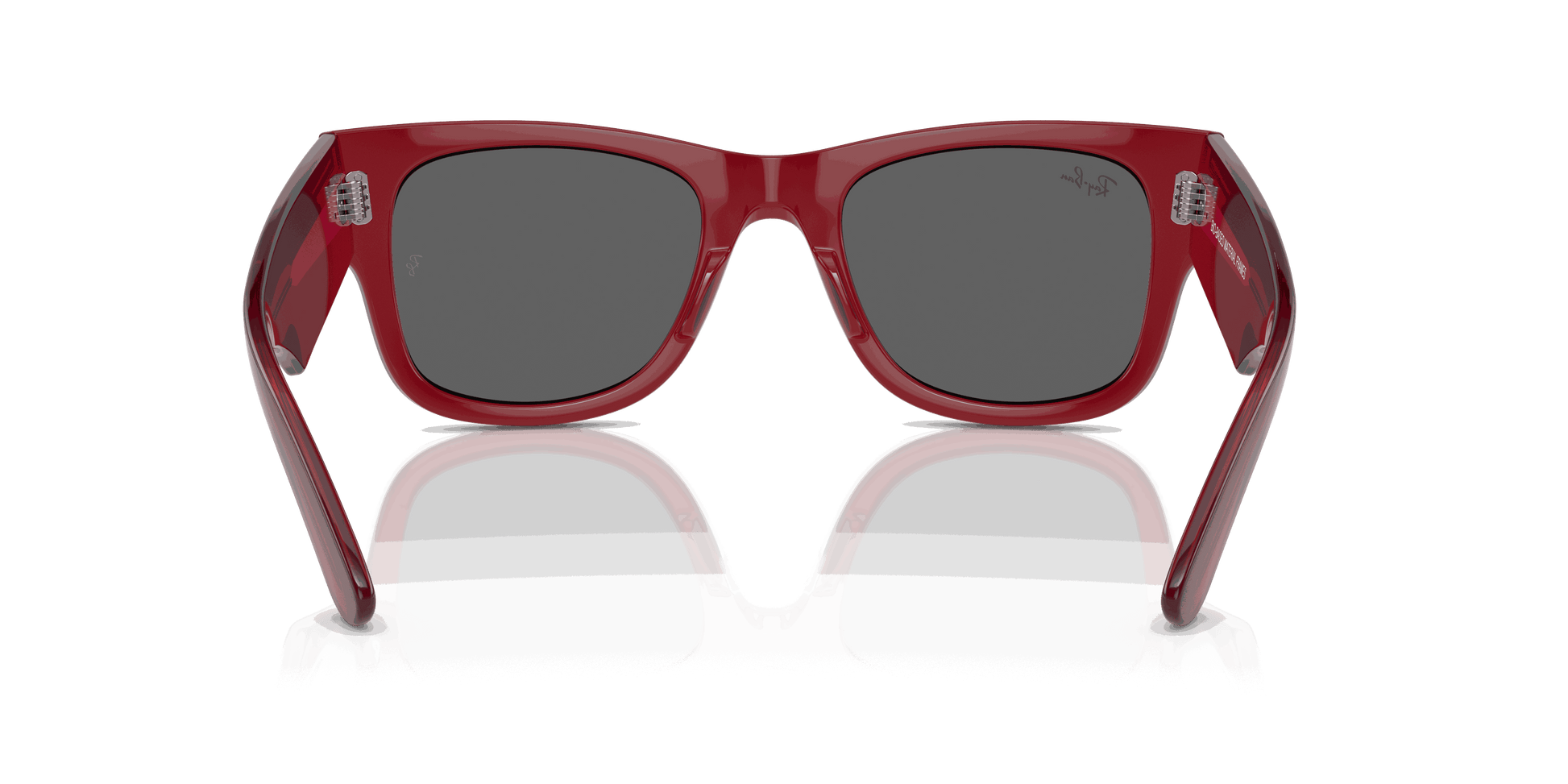 [Dark Grey Lenses, Polished Transparent Red Frame]
