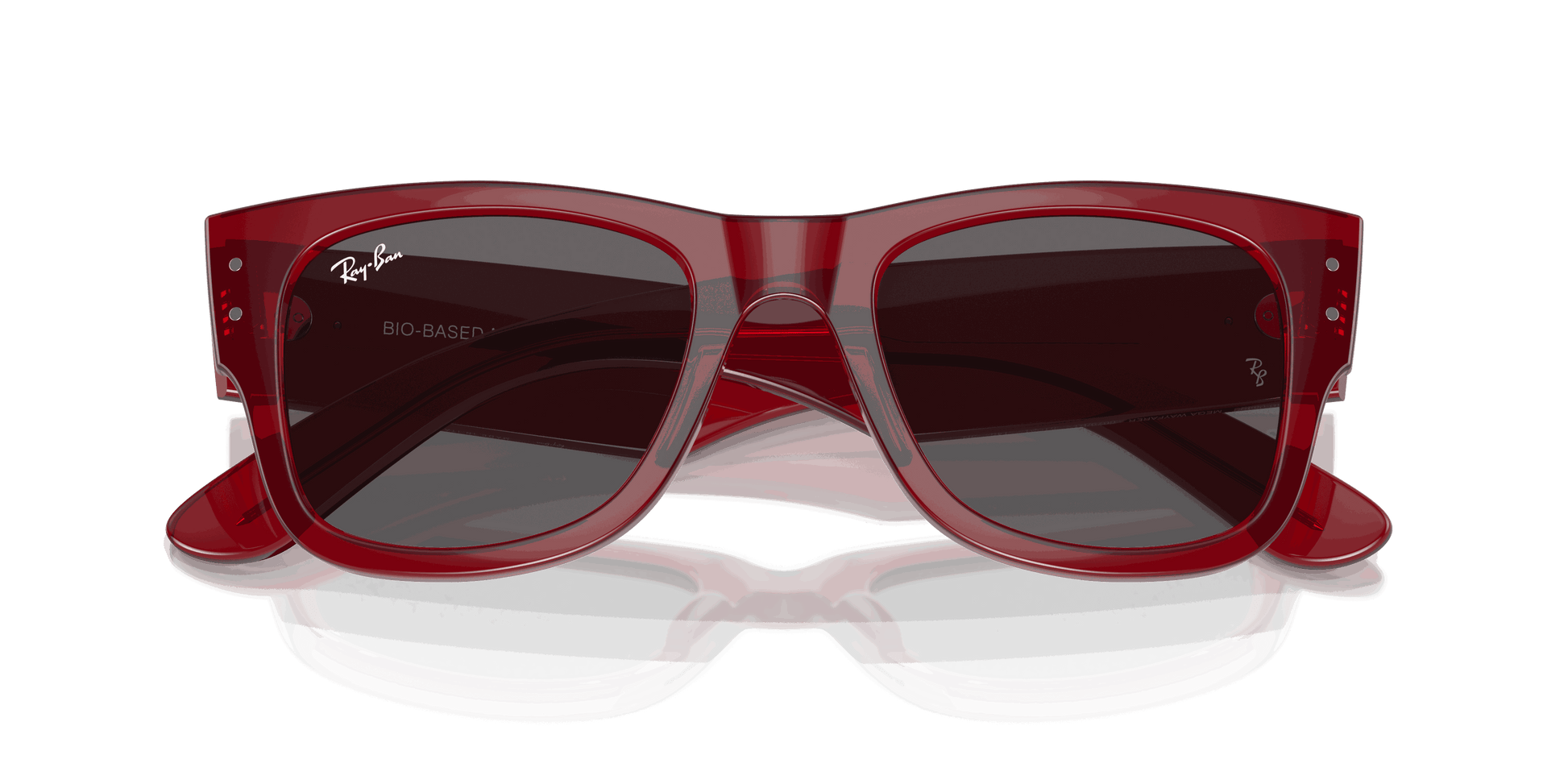 [Dark Grey Lenses, Polished Transparent Red Frame]