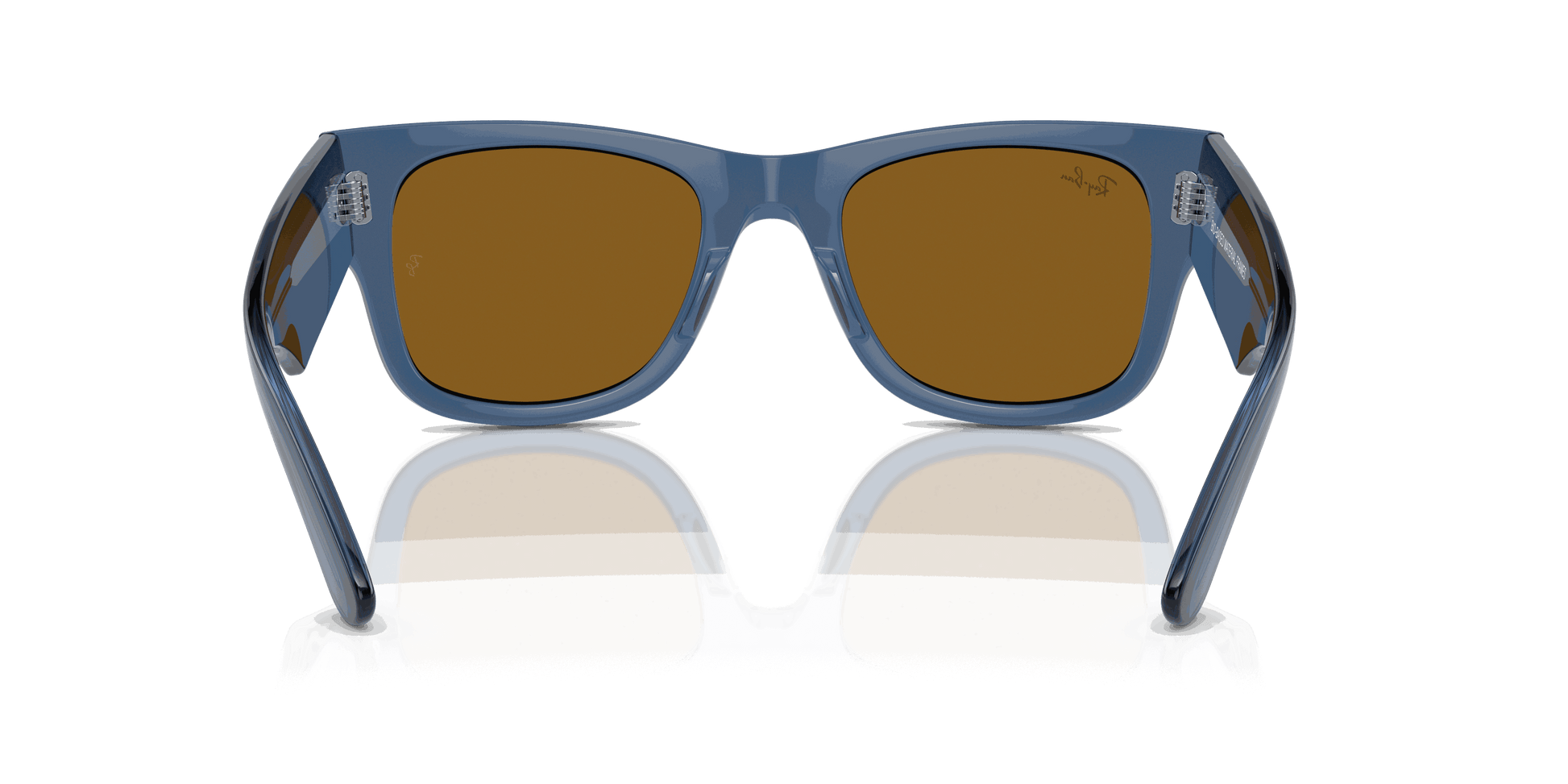[Brown Lenses, Polished Transparent Blue Frame]
