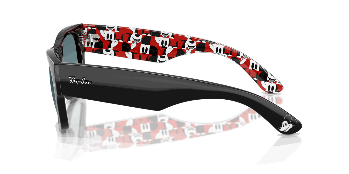 [Blue Gradient Grey Lenses, Polished Black Frame]