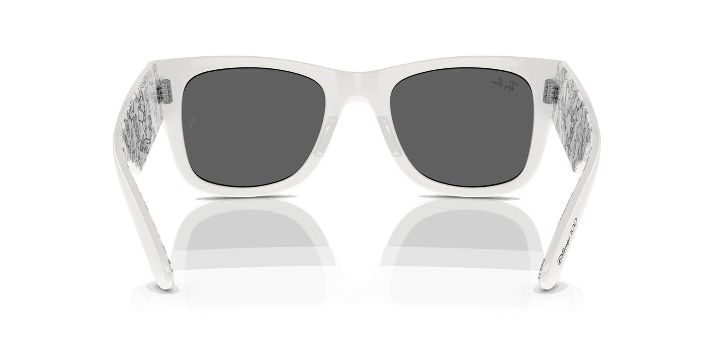[Dark Grey Lenses, Polished White Frame]