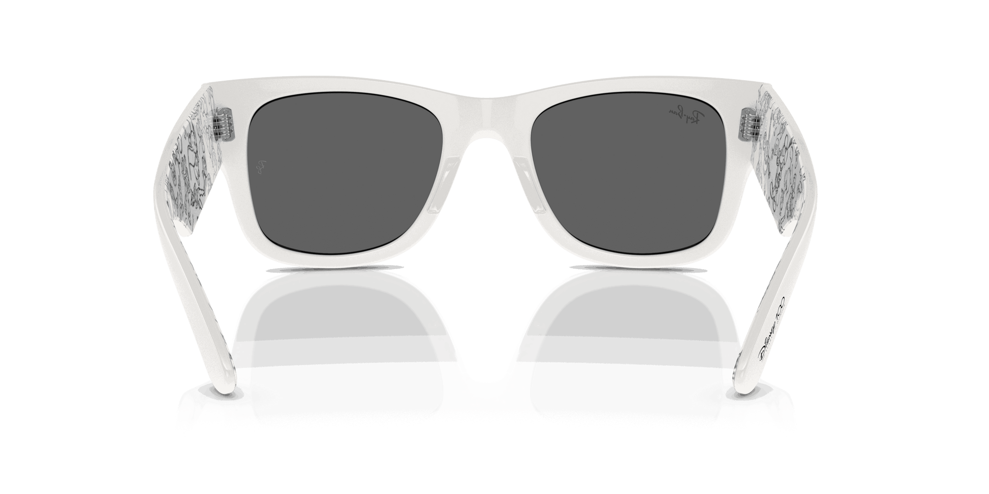 [Dark Grey Lenses, Polished White Frame]