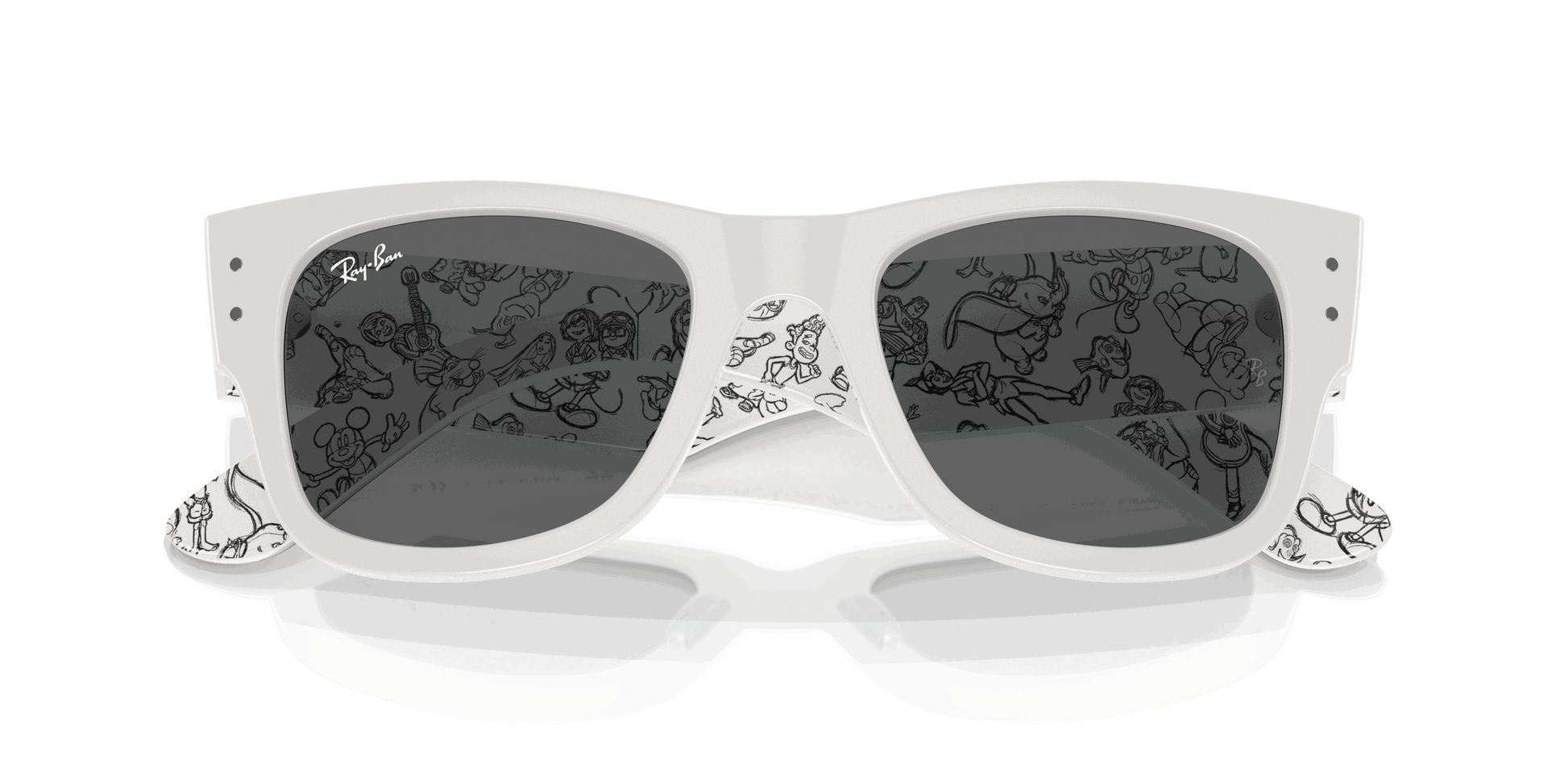 [Dark Grey Lenses, Polished White Frame]