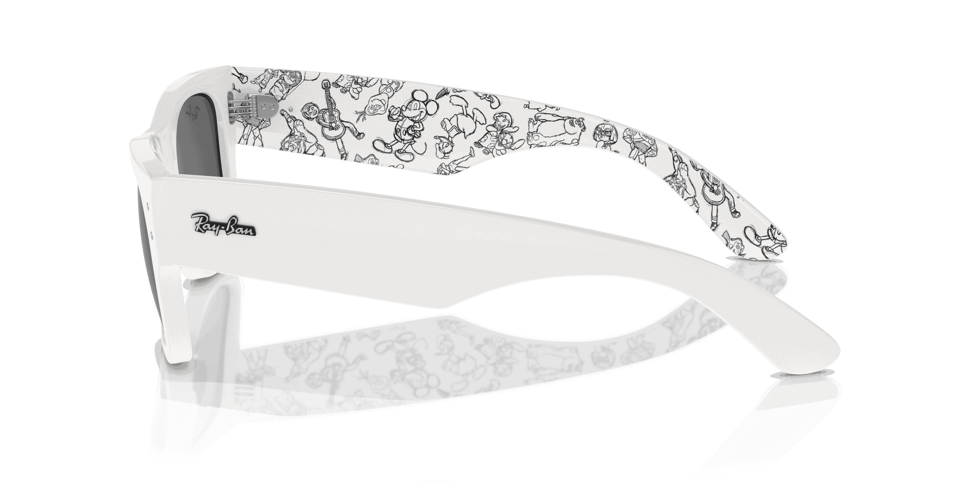 [Dark Grey Lenses, Polished White Frame]