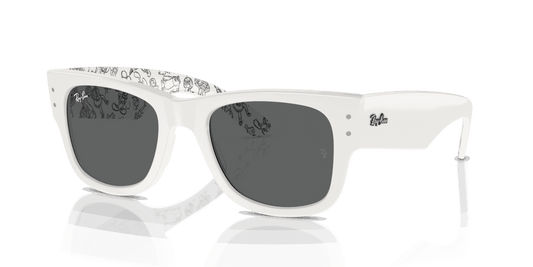 [Dark Grey Lenses, Polished White Frame]