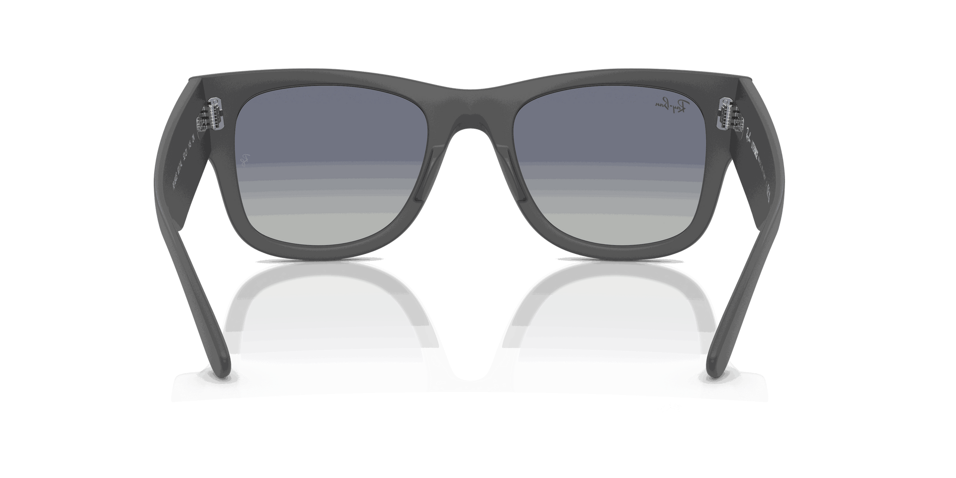 [Grey Gradient Blue Lenses, Matte Sand Gray Frame]