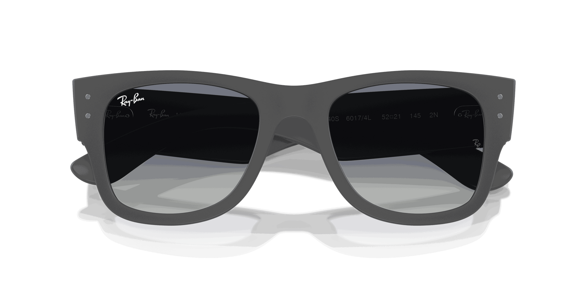 [Grey Gradient Blue Lenses, Matte Sand Gray Frame]