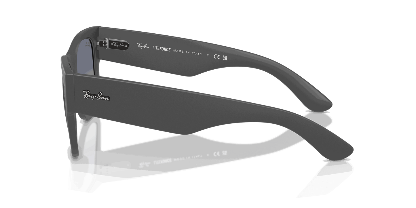 [Grey Gradient Blue Lenses, Matte Sand Gray Frame]