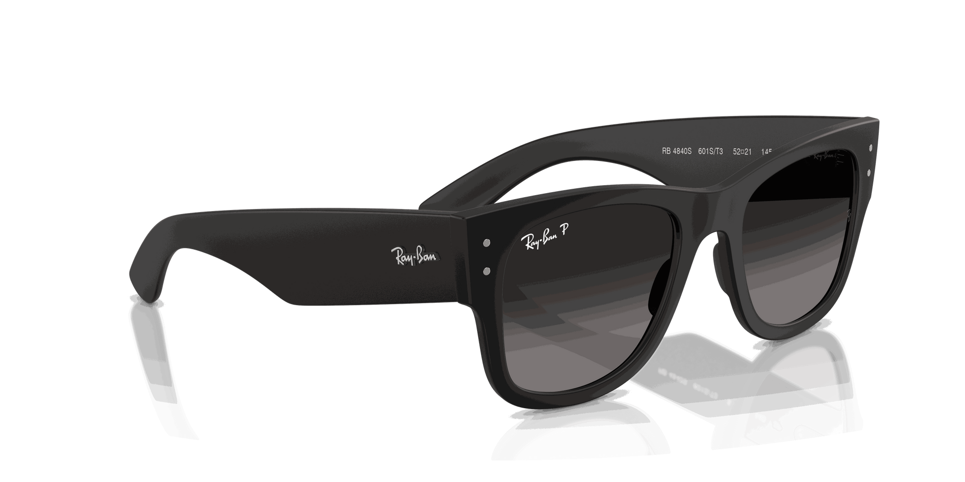 [Grey Gradient Polar Lenses, Matte Sand Black Frame]