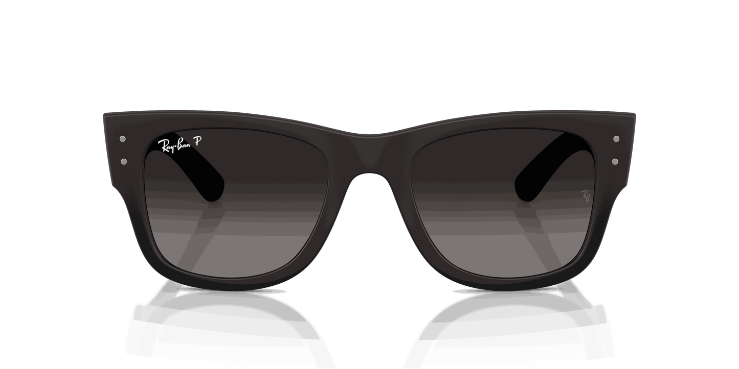 [Grey Gradient Polar Lenses, Matte Sand Black Frame]