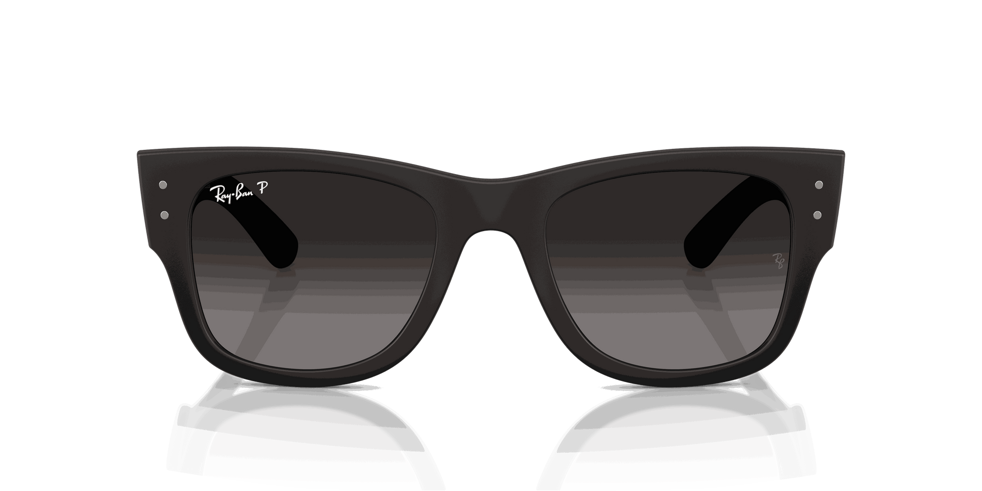 [Grey Gradient Polar Lenses, Matte Sand Black Frame]