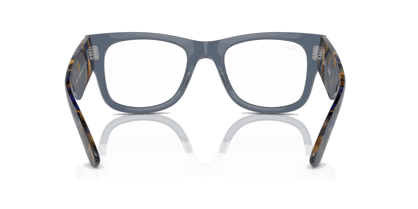 [Clear Lenses, Polished Transparent Dark Blue Frame]
