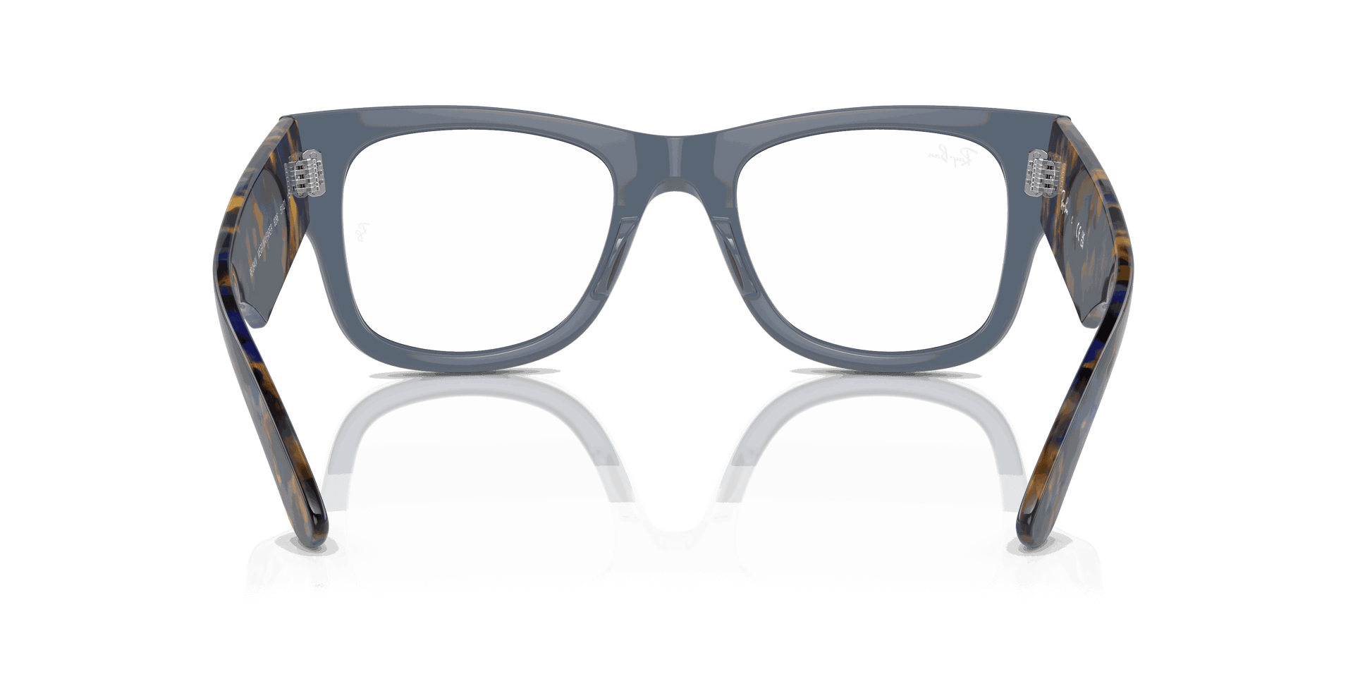 [Clear Lenses, Polished Transparent Dark Blue Frame]