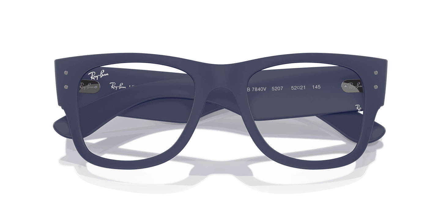[Clear Lenses, Matte Sand Blue Frame]