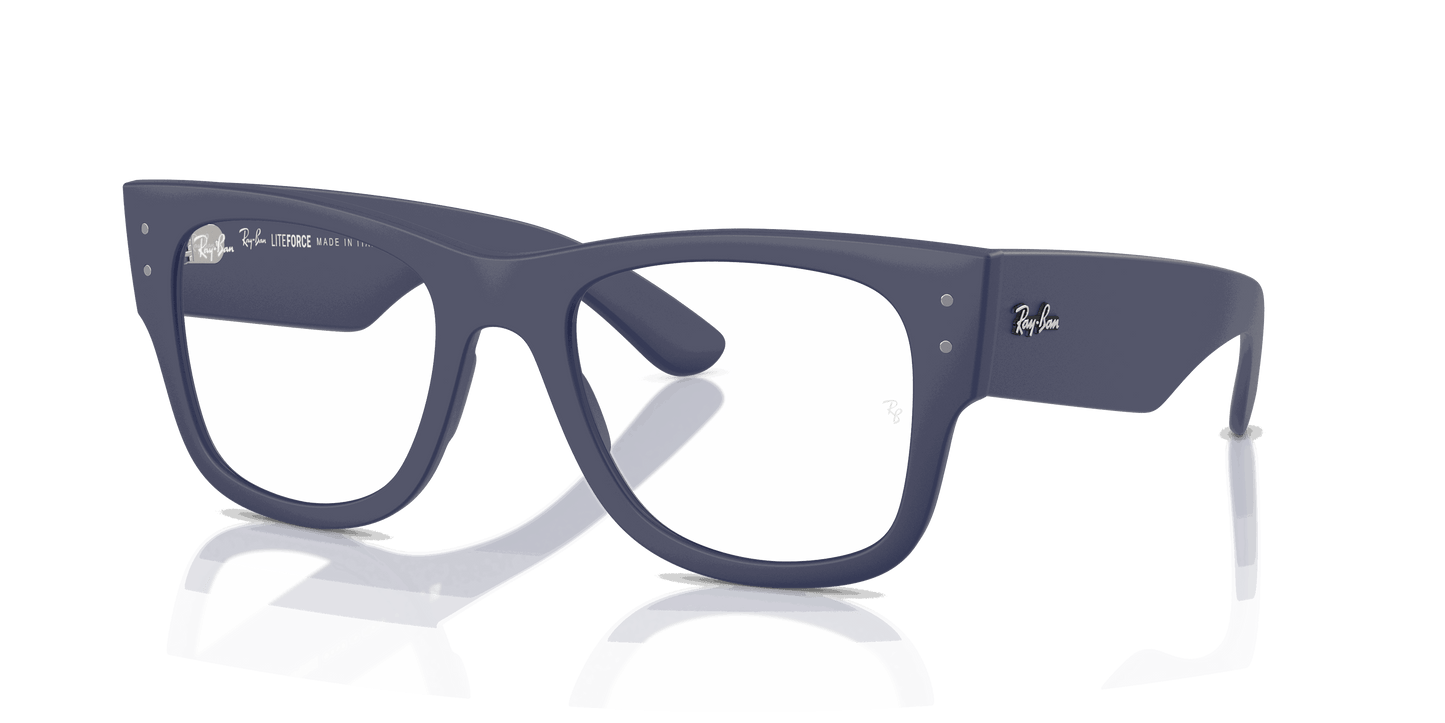 [Clear Lenses, Matte Sand Blue Frame]