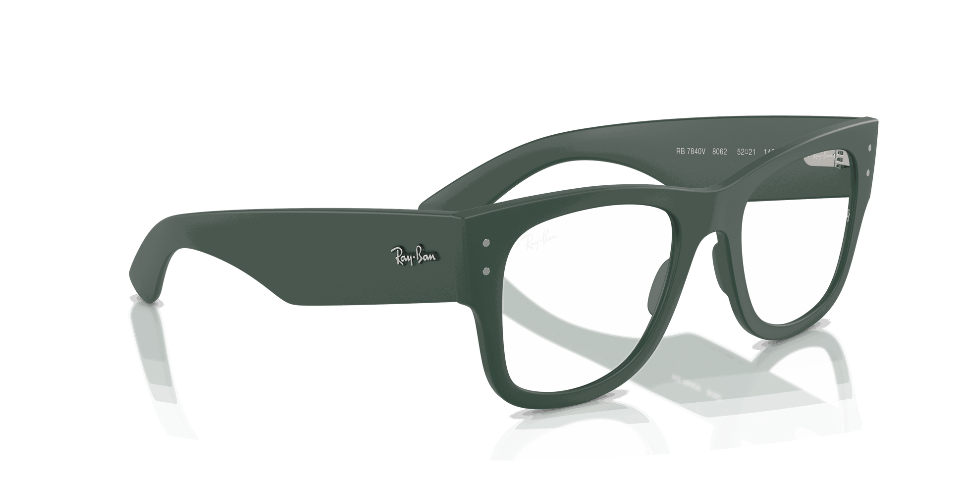 [Clear Lenses, Matte Sand Green Frame]