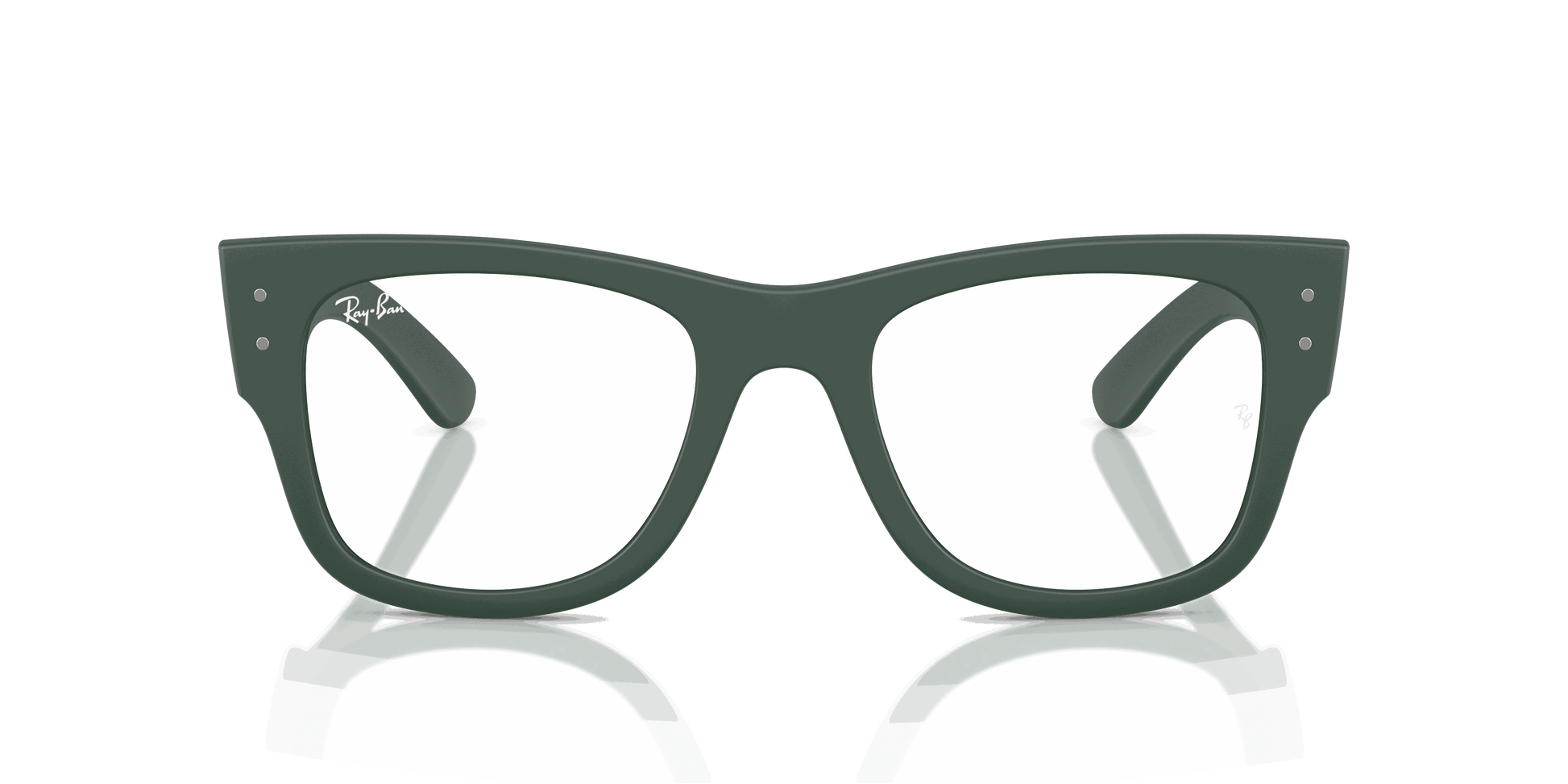 [Clear Lenses, Matte Sand Green Frame]