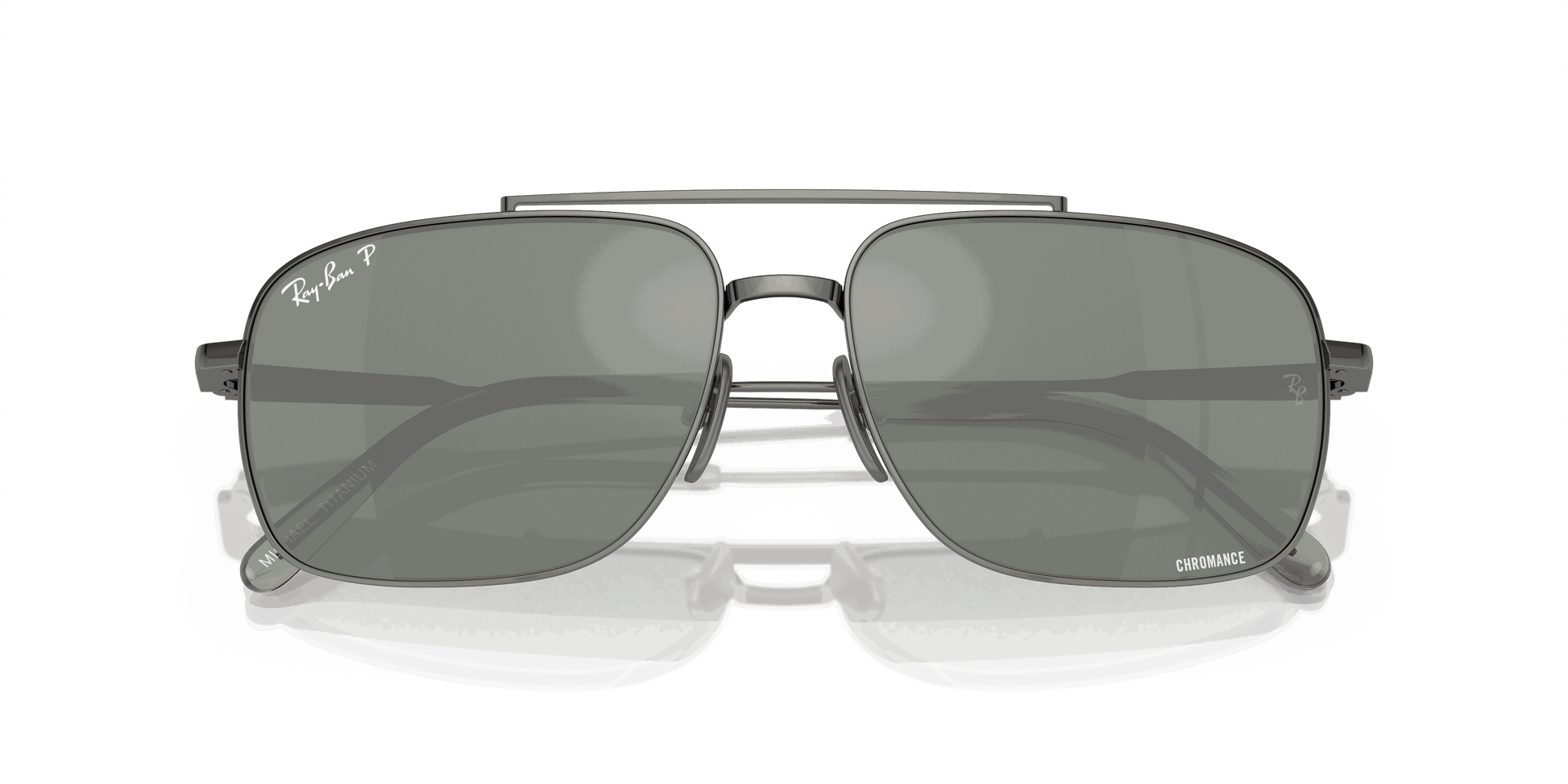 [Silver/Grey Lenses, Polished Gunmetal Frame]