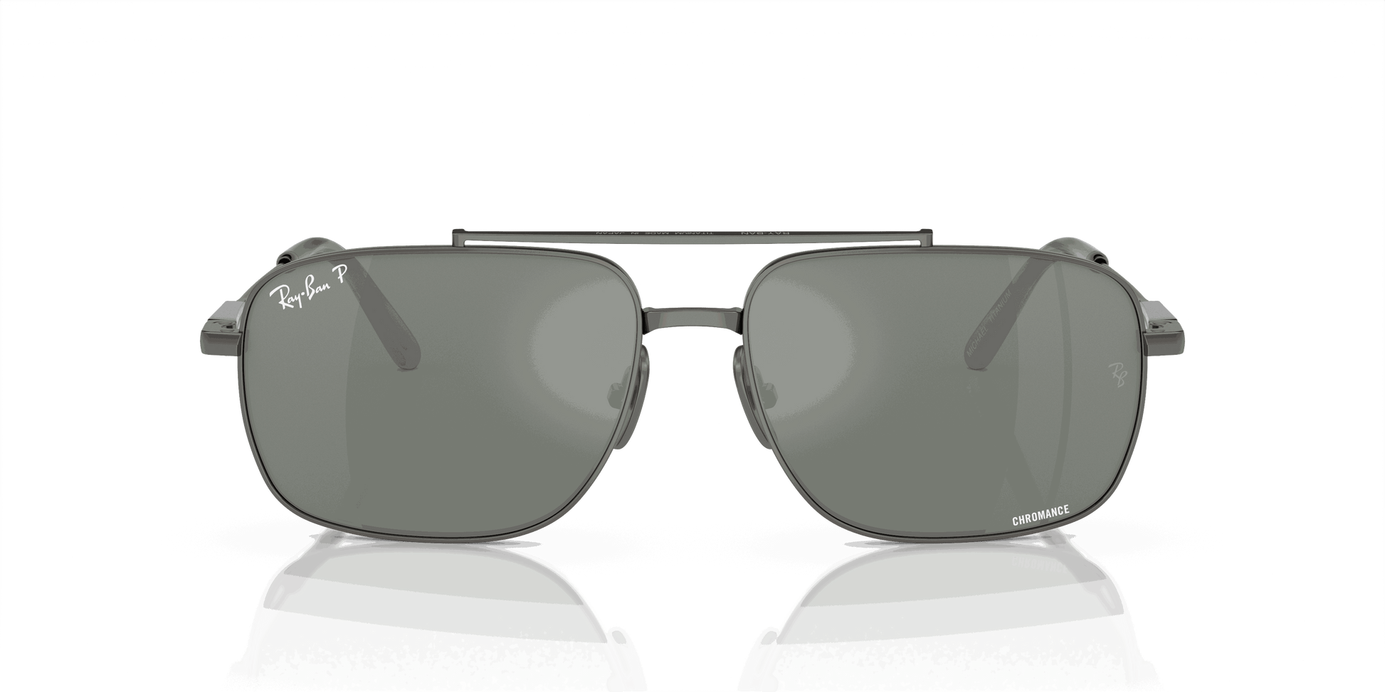 [Silver/Grey Lenses, Polished Gunmetal Frame]