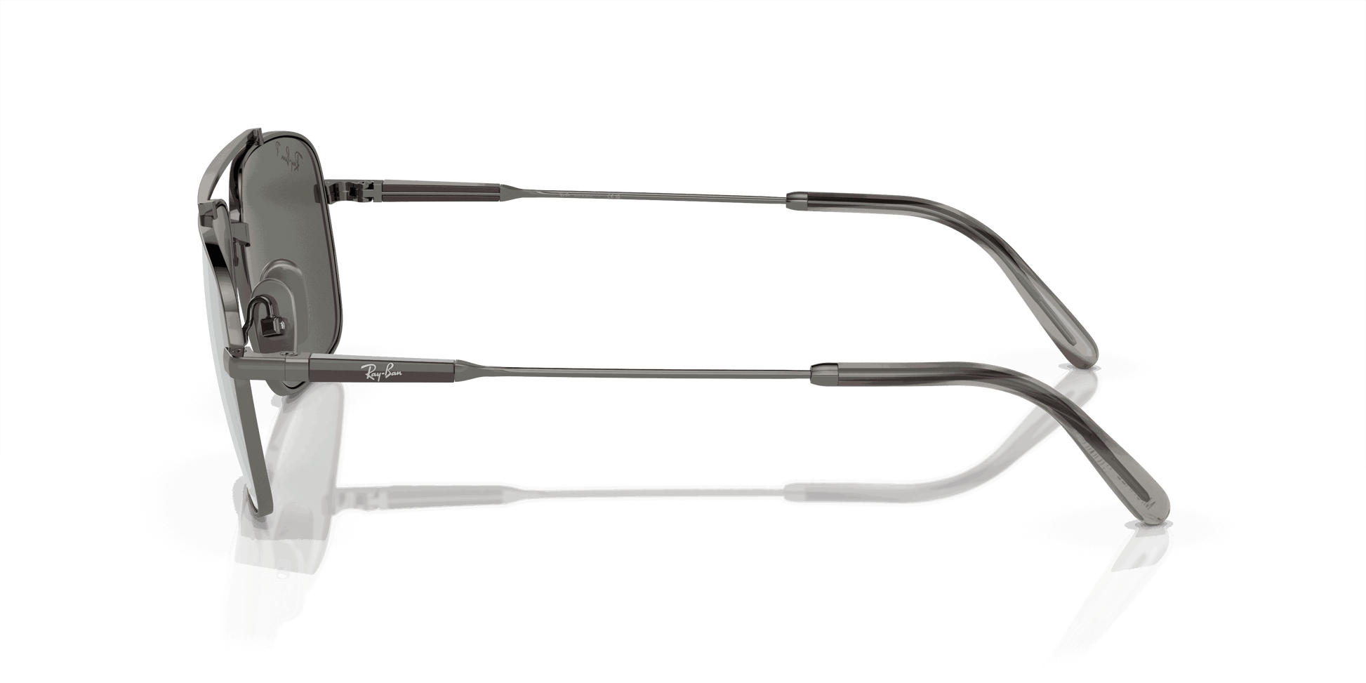 [Silver/Grey Lenses, Polished Gunmetal Frame]