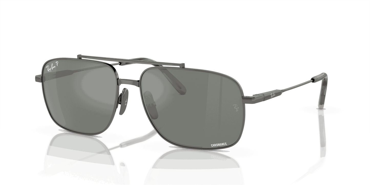 [Silver/Grey Lenses, Polished Gunmetal Frame]