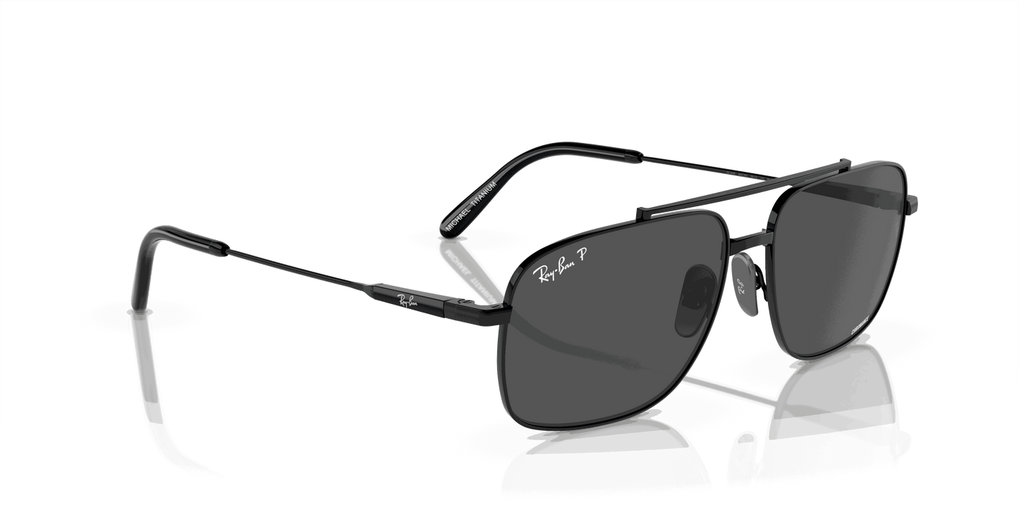 [Dark Grey Lenses, Polished Black Frame]