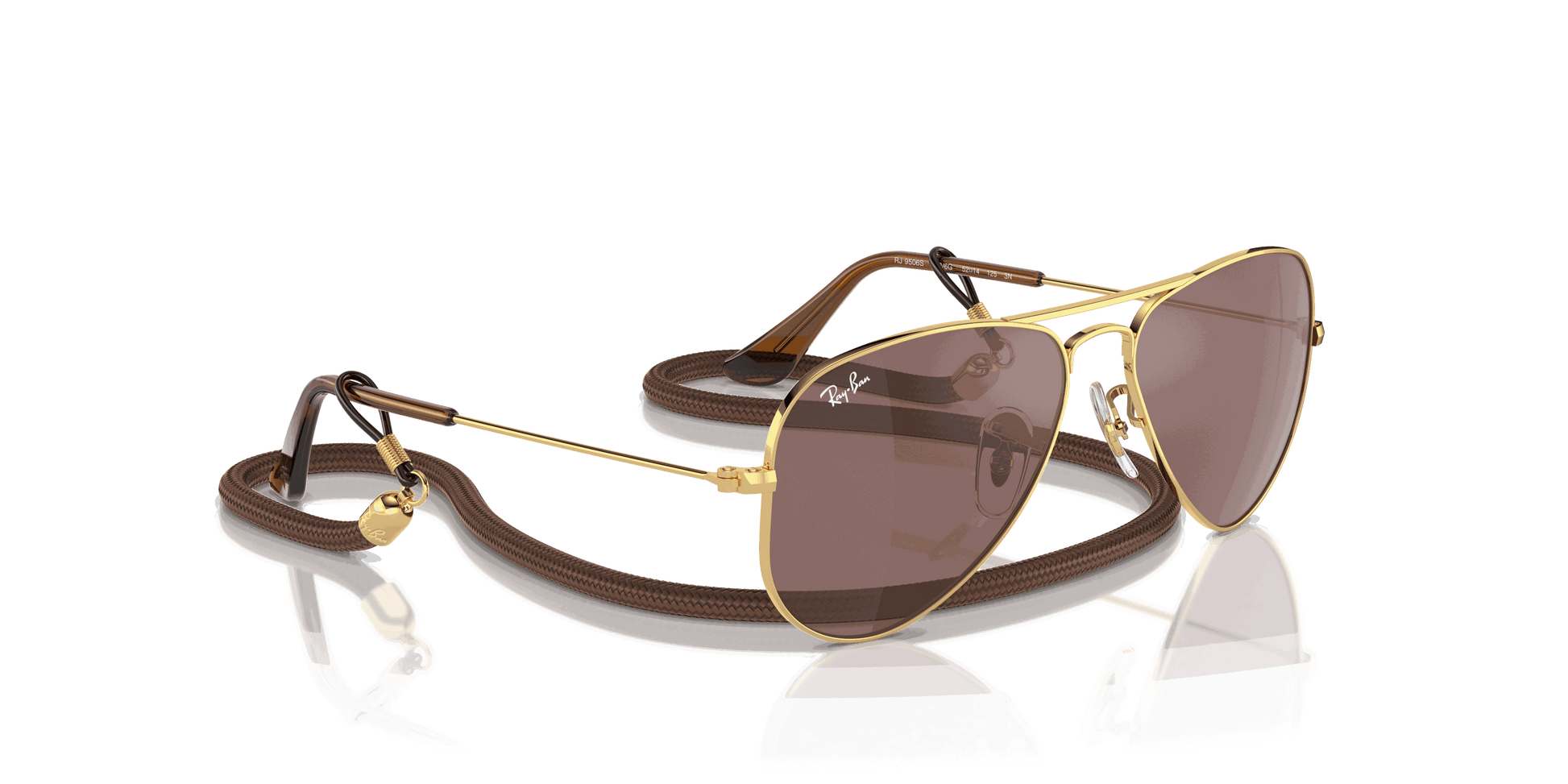 [Brown Mirror Silver Lenses, Polished Arista Gold Frame]