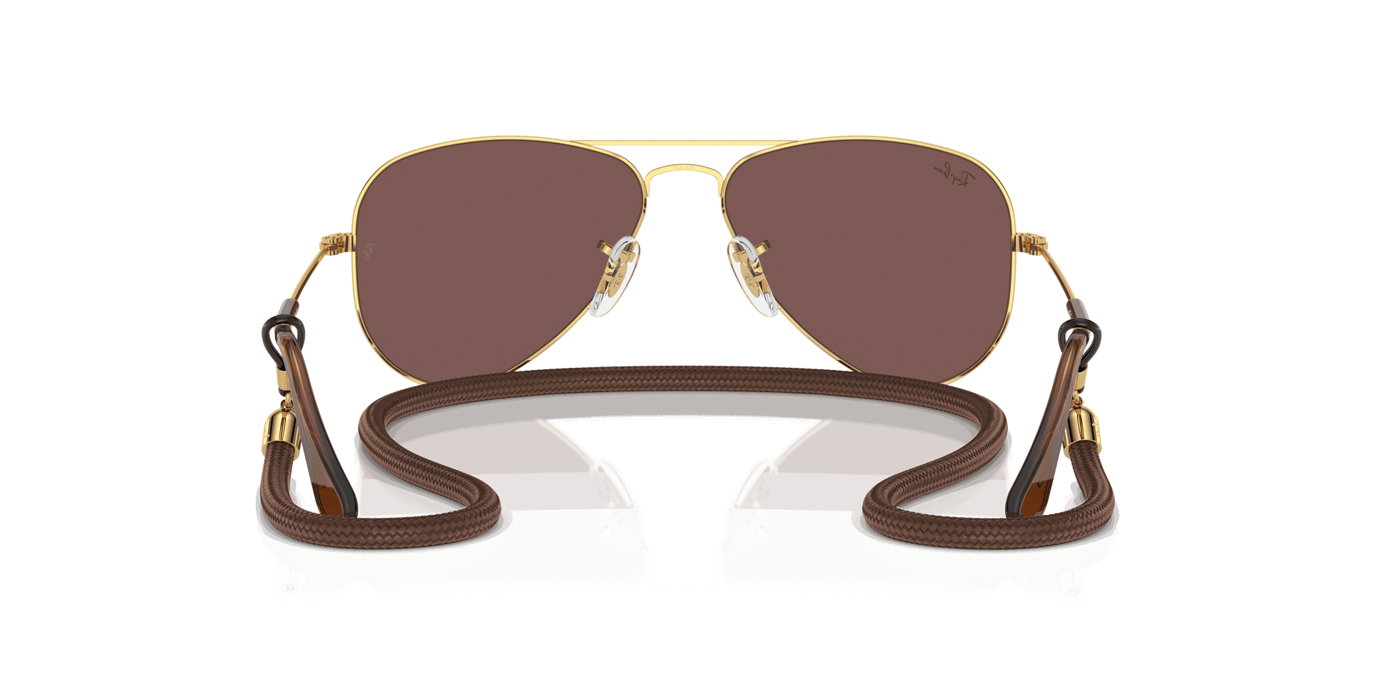 [Brown Mirror Silver Lenses, Polished Arista Gold Frame]