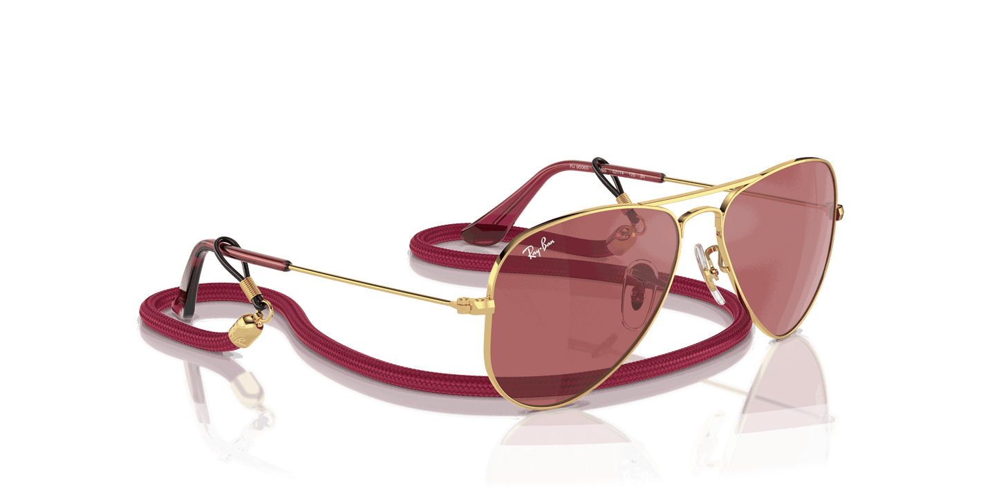 [Red Hiper 8 Mirror Lenses, Polished Arista Gold Frame]