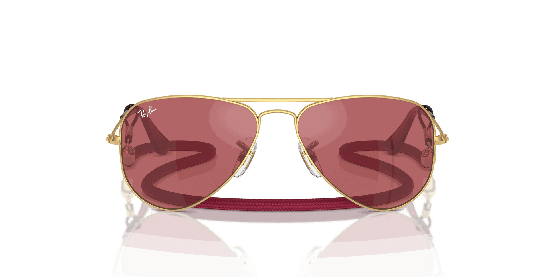 [Red Hiper 8 Mirror Lenses, Polished Arista Gold Frame]