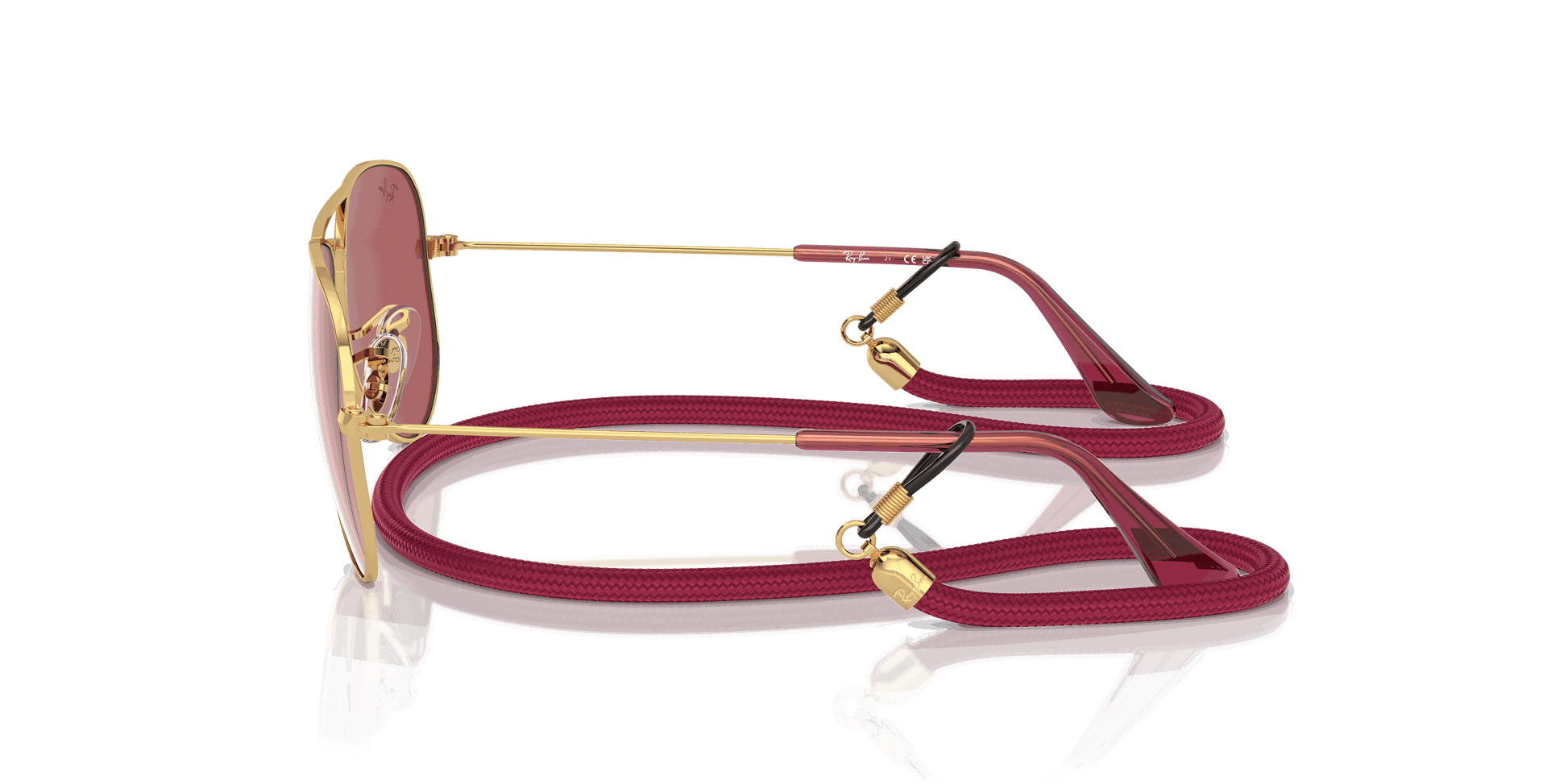 [Red Hiper 8 Mirror Lenses, Polished Arista Gold Frame]