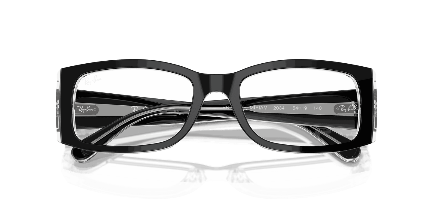 [Clear Lenses, Polished Black On Transparent Frame]