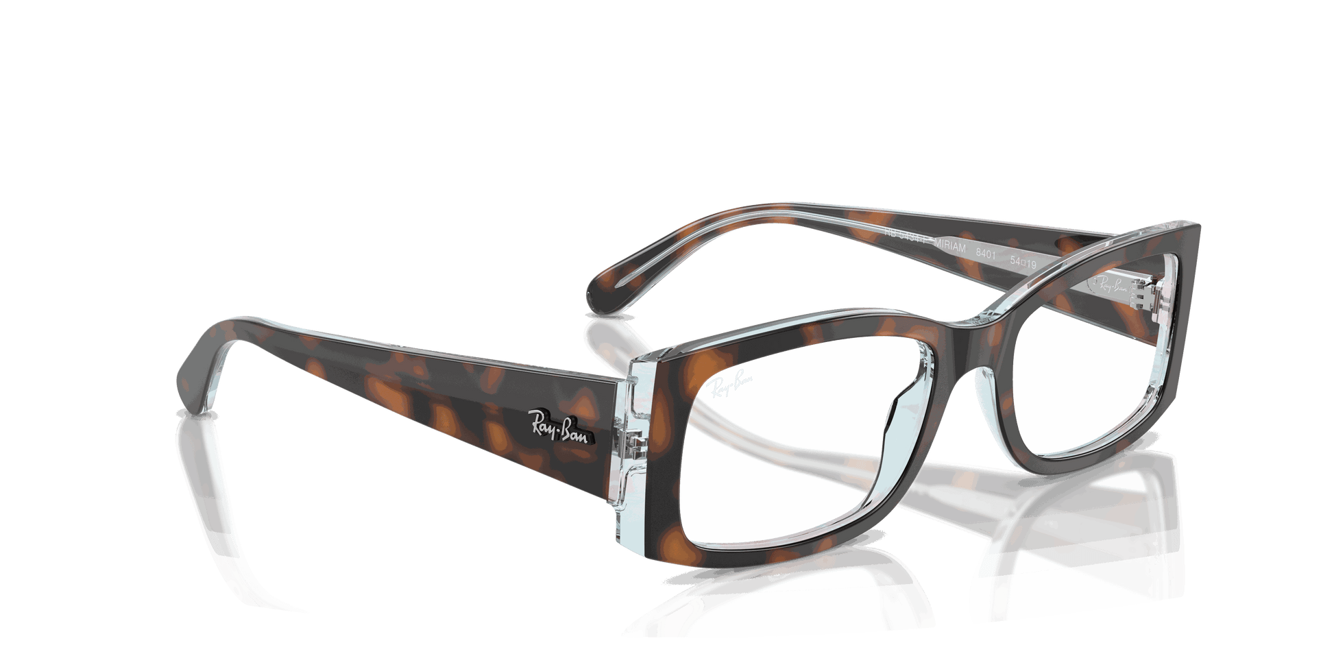 [Clear Lenses, Polished Dark Havana On Multicolor Frame]