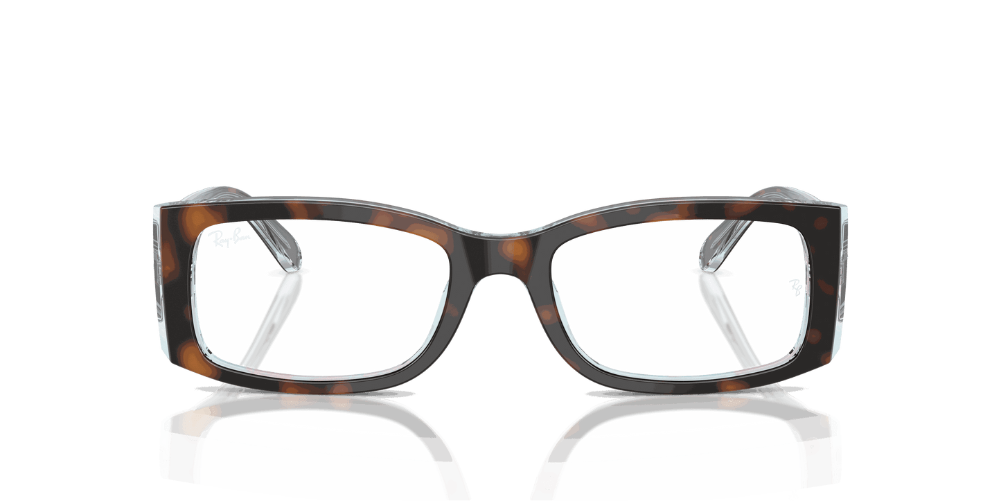 [Clear Lenses, Polished Dark Havana On Multicolor Frame]