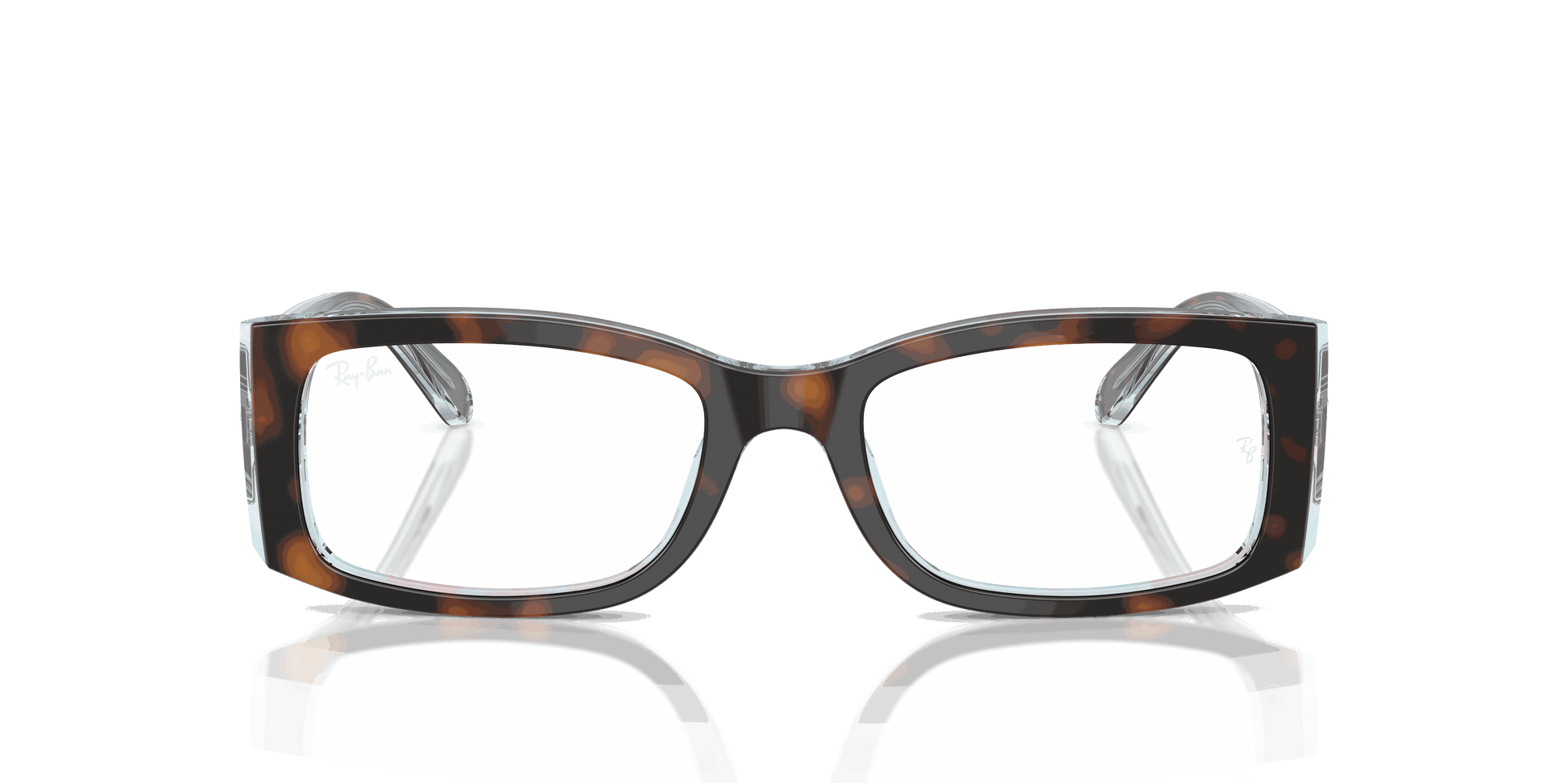 [Clear Lenses, Polished Dark Havana On Multicolor Frame]