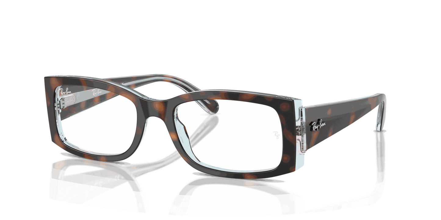 [Clear Lenses, Polished Dark Havana On Multicolor Frame]