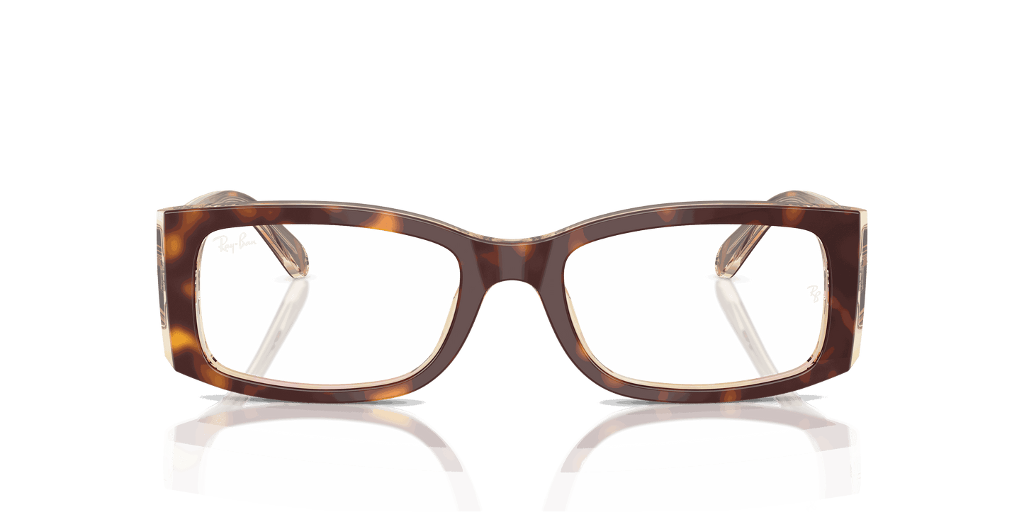 [Clear Lenses, Polished Light Havana On Multicolor Frame]