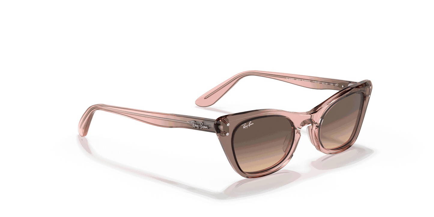 [Light Yellow Gradient Grey Lenses, Polished Brown & Rose Frame]