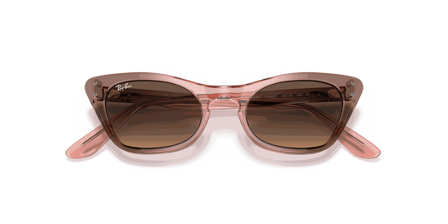 [Light Yellow Gradient Grey Lenses, Polished Brown & Rose Frame]