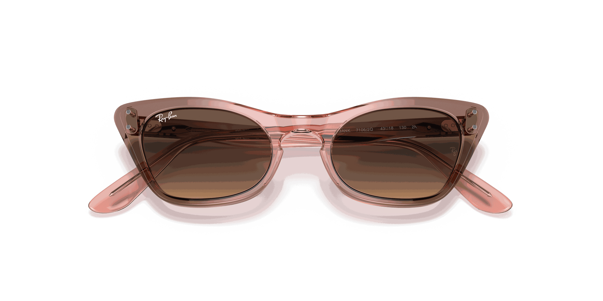 [Light Yellow Gradient Grey Lenses, Polished Brown & Rose Frame]