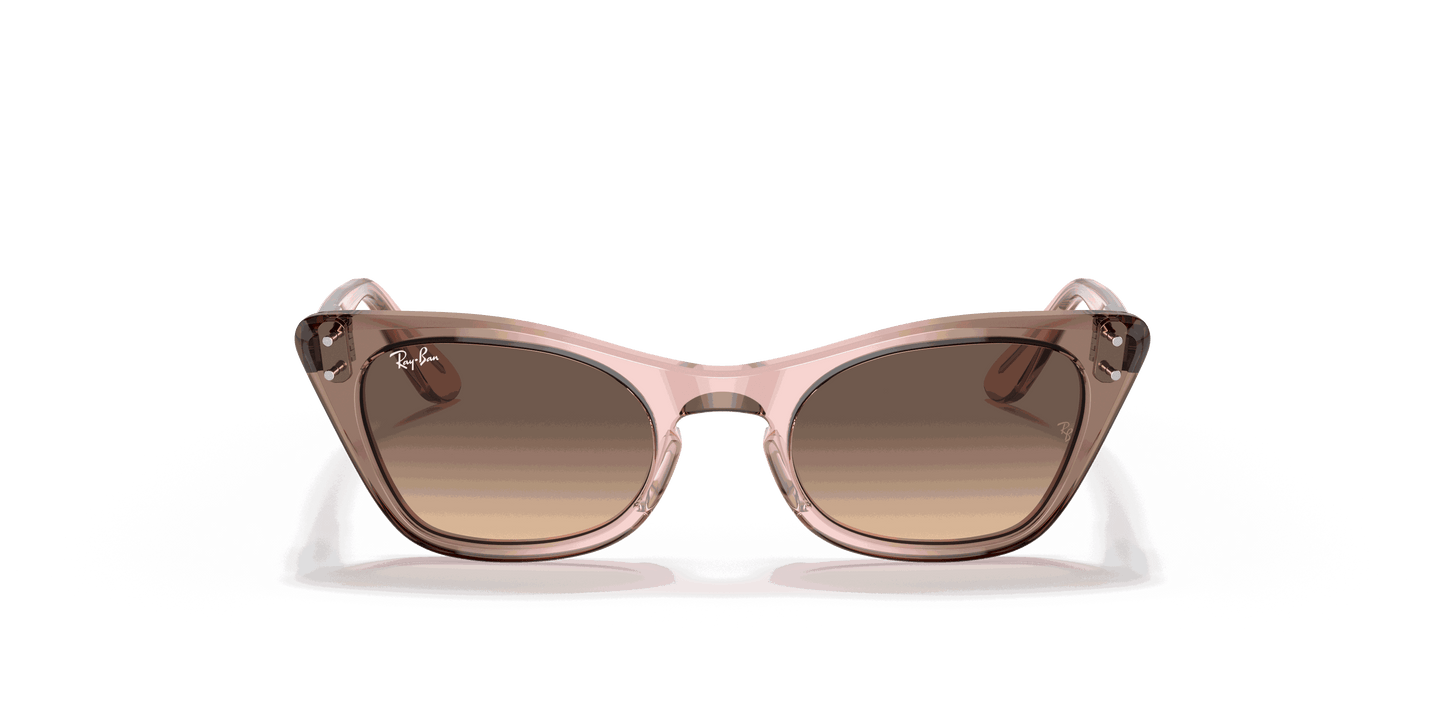 [Light Yellow Gradient Grey Lenses, Polished Brown & Rose Frame]