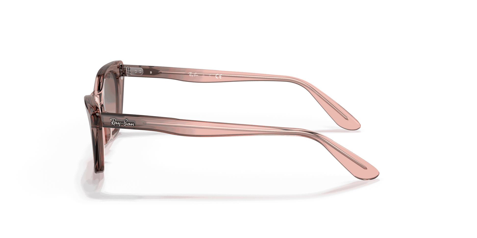 [Light Yellow Gradient Grey Lenses, Polished Brown & Rose Frame]