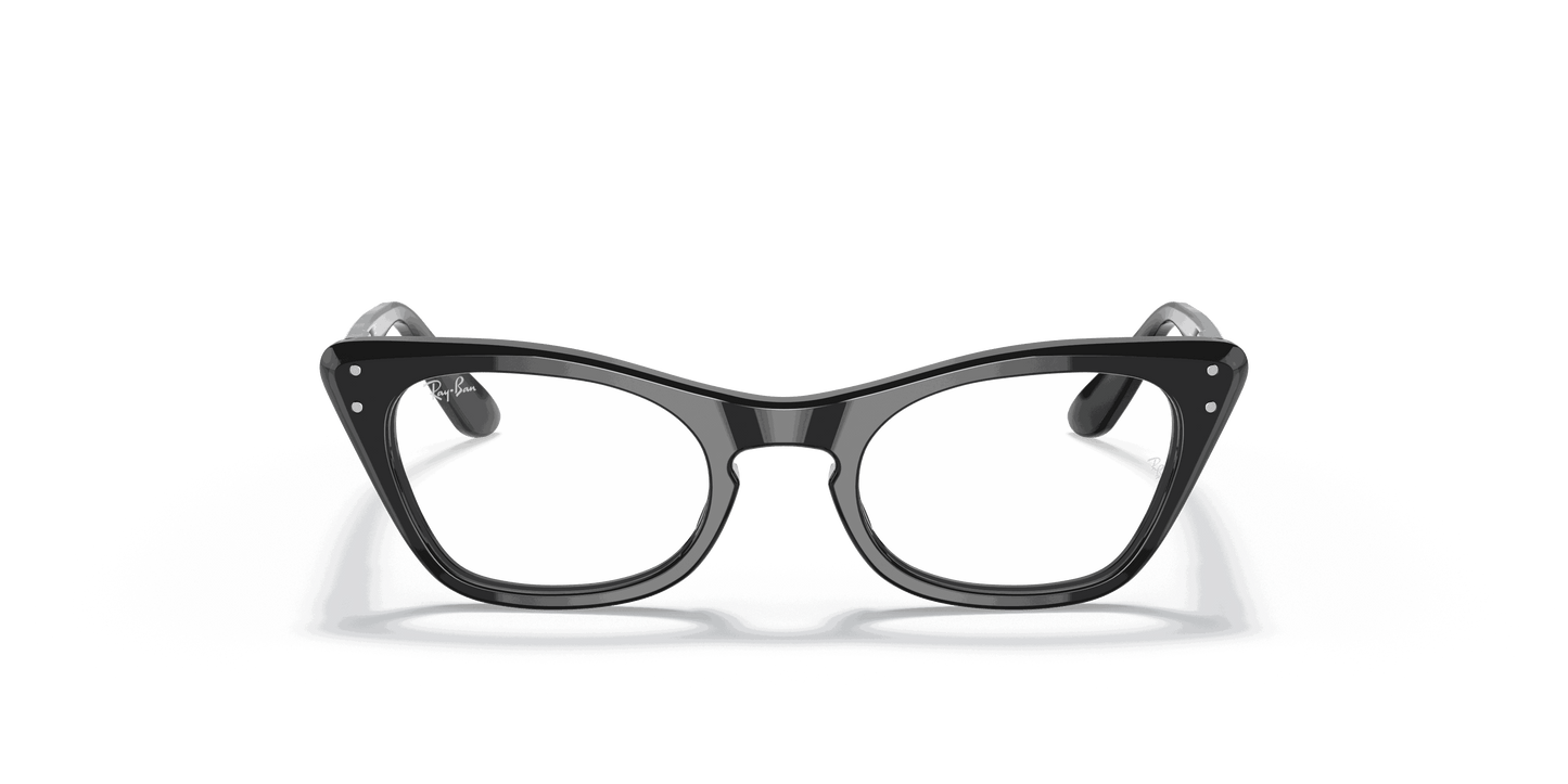 [Clear Lenses, Polished Black Frame]